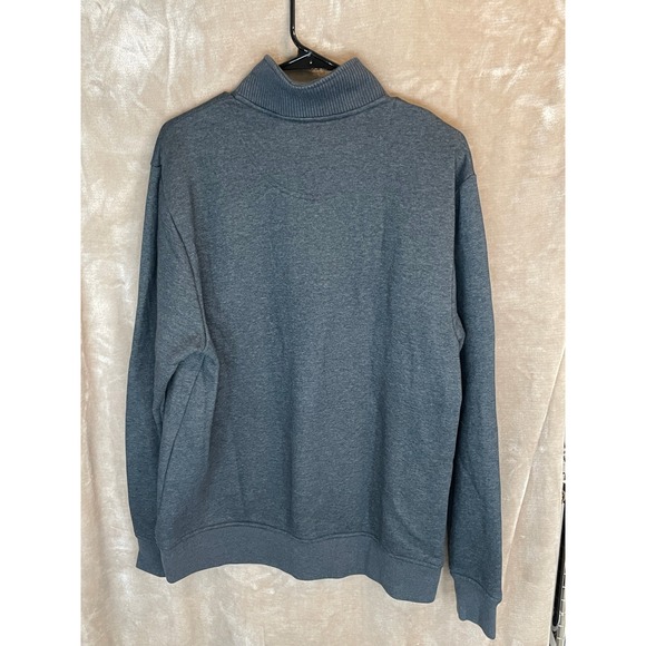 Orvis Quarter Snap‎ Pullover Sweater Mens Medium M Gray Mock Neck Casual - Picture 4 of 9